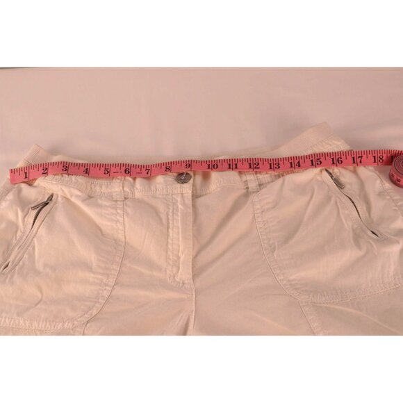 Chico's White Bermuda Shorts Mid-rise Waistband Casual Size 1 - Picture 10 of 12